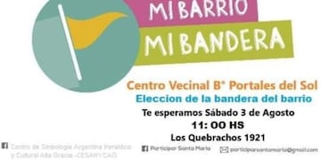 Mi Barrio, Mi Bandera en B° Portales del Sol, Alta Gracia\u002E