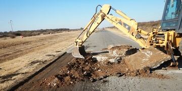 Repavimentación de la Autopista de los Comechingones