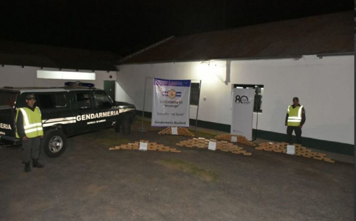 Gendarmería incautó 307 kilos de marihuana\u002E