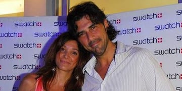 Juan Darthés y María Leone, su esposa\u002E