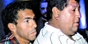 Carlos Tevez y su padre