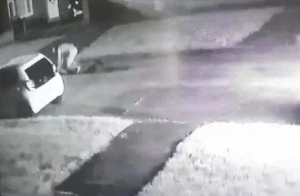 Salió desnudo de la casa e impidió que le roben el auto