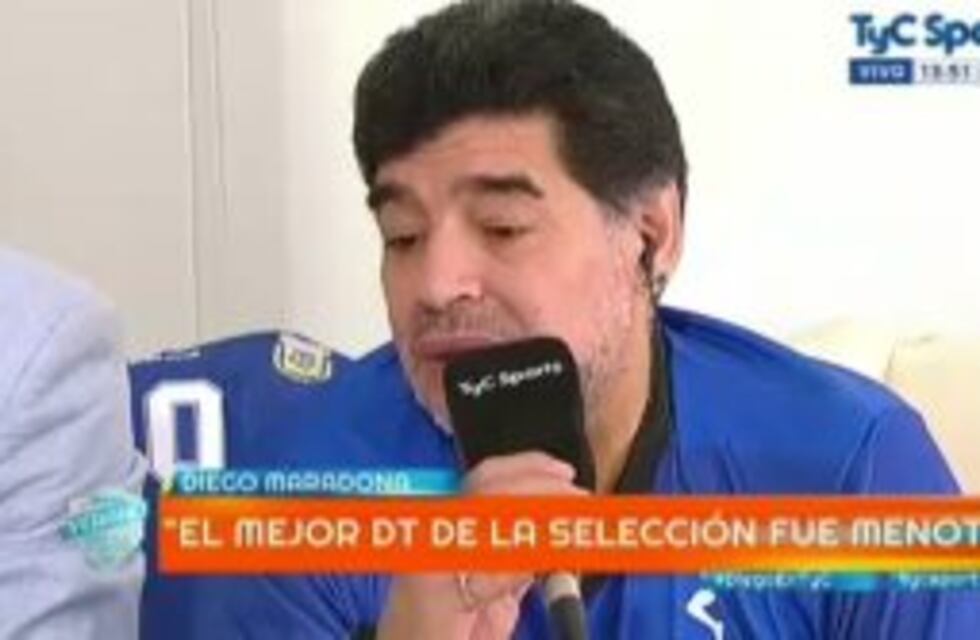 Diego Maradona eligió a su once histórico de la Selección Argentina