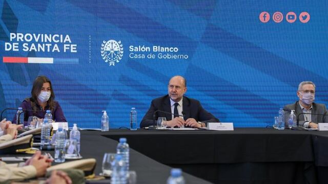 El mandatario provincial y la funcionaria compartirán el encuentro con Marcelo Sain. (@omarperotti)