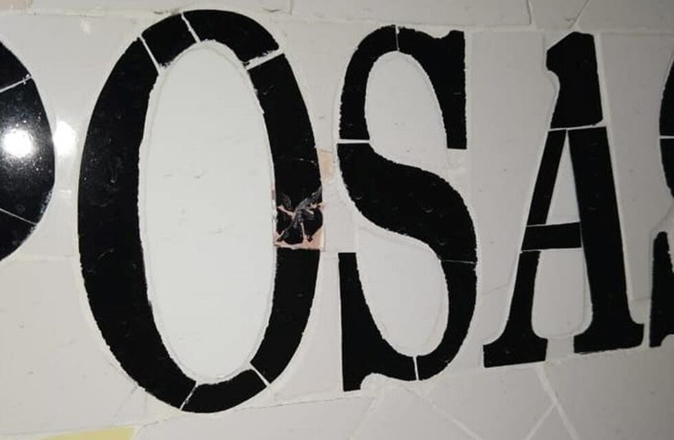 Punta Alta: dañaron el cartel del Paseo de las Mariposas