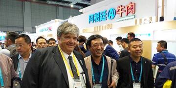 Carne argentina en una exposición en China (Ipcva)