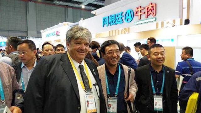 Carne argentina en una exposición en China (Ipcva)