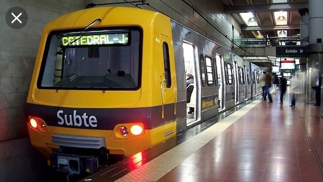 El subte aumentó dos pesos.