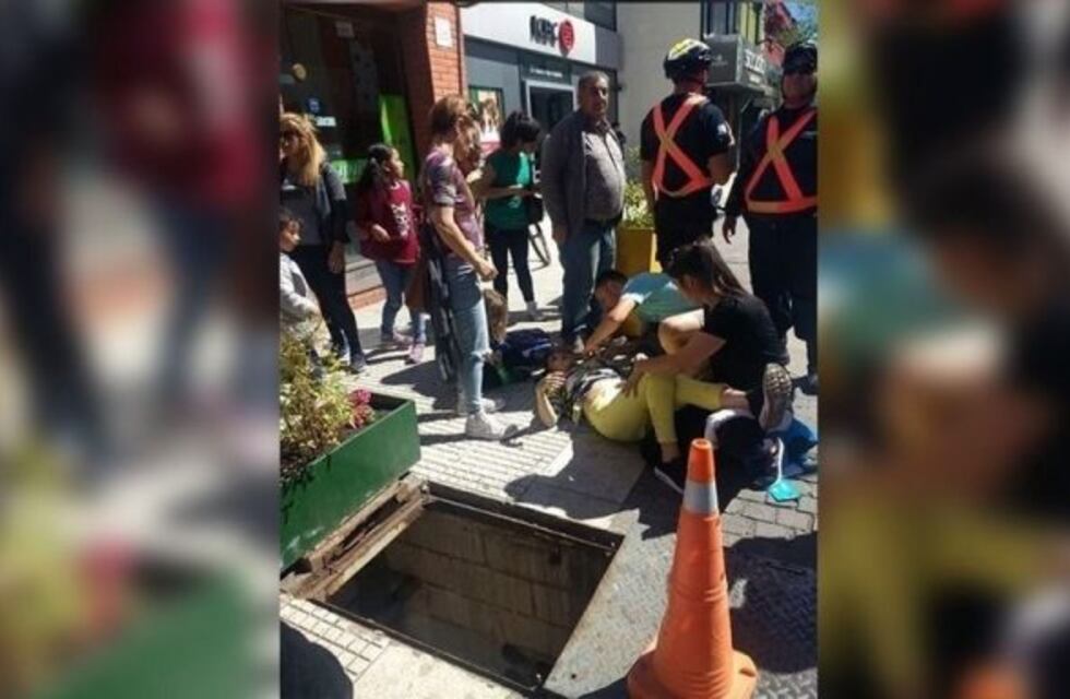 Tremendo: una mujer cayó en un sumidero, en pleno centro puntano