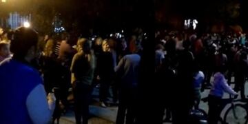 Protesta en María Grande\u002E