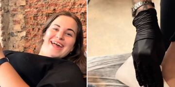 La joven mostró el resultado final.