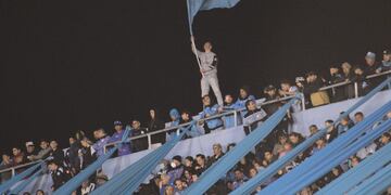 Hinchas de Belgrano llegaron a Qatar y armaron una fiesta (Javier Ferreyra)
