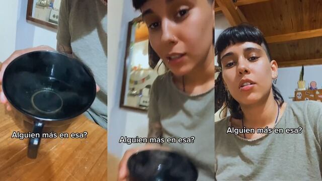 Contó que toma agua caliente sola y fue viral