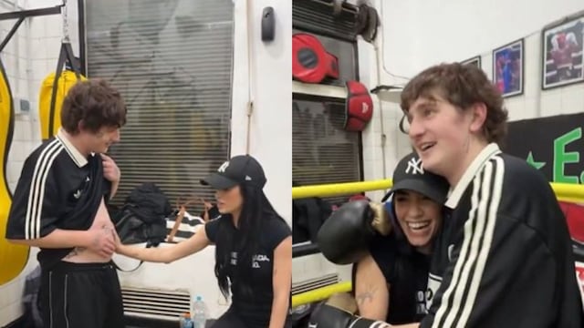 Boxeo, insultos y cachetazos: la exigente rutina de entrenamiento que le armó Lali Espósito a Dillom para su show en Vélez