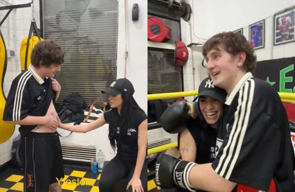 Boxeo, insultos y cachetazos: la exigente rutina de entrenamiento que le armó Lali Espósito a Dillom para su show en Vélez