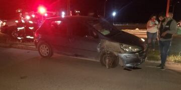 Chocaron dos autos en el Triángulo. No hubo heridos.