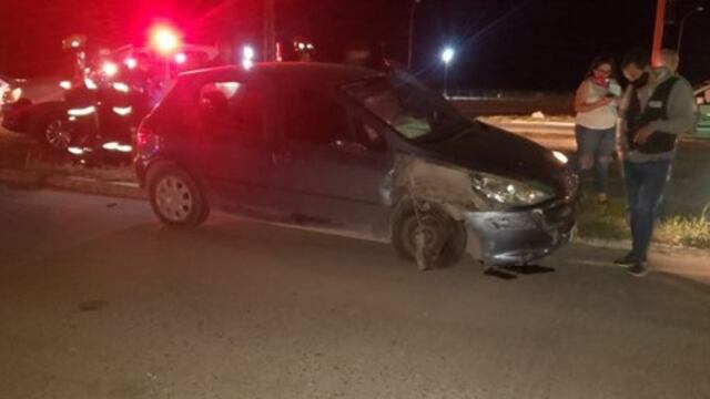 Chocaron dos autos en el Triángulo. No hubo heridos.