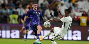 Rodrigo De Paul, el "motor" de la mitad de cancha del equipo. (AP).