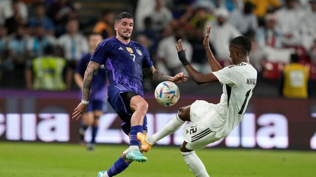 Rodrigo De Paul, el "motor" de la mitad de cancha del equipo. (AP).