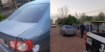 Balean un auto con doce disparos en una vivienda de Puerto Piray.