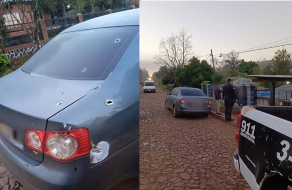 Balean un auto con doce disparos en una vivienda de Puerto Piray