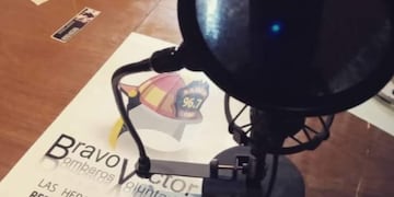 Bravo Víctor radio de los bomberos voluntarios de Las Heras.