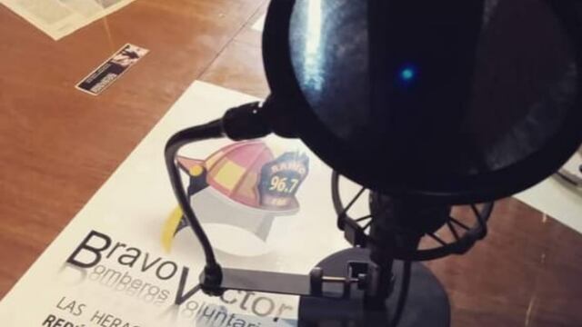 Bravo Víctor radio de los bomberos voluntarios de Las Heras.