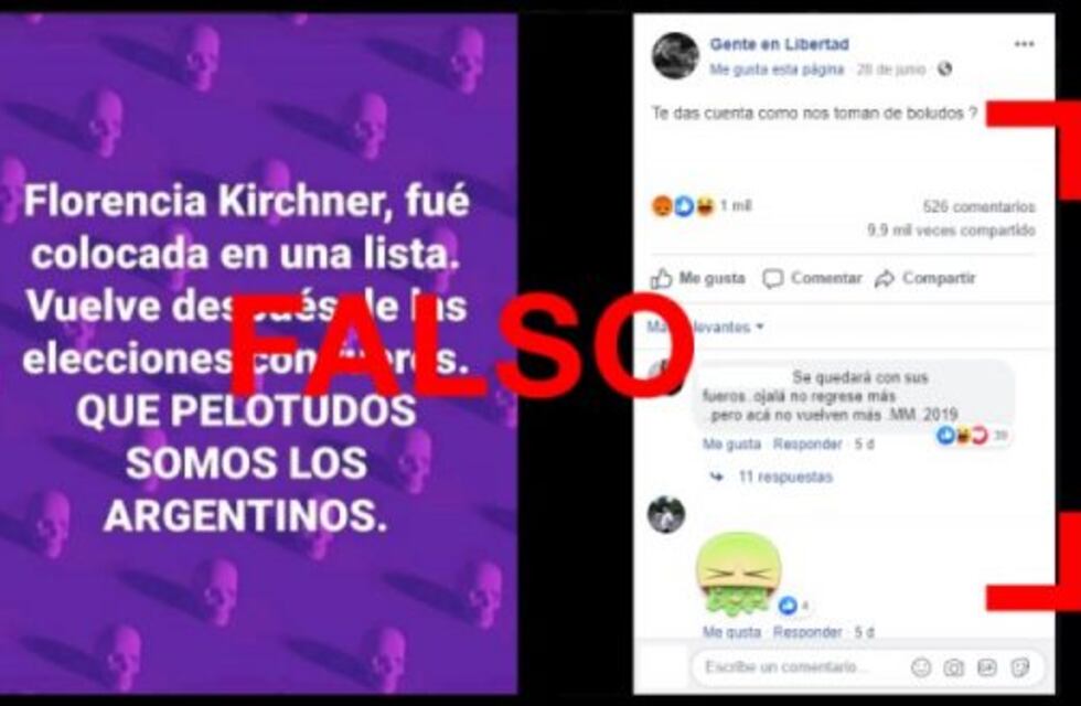 No, Florencia Kirchner no es candidata