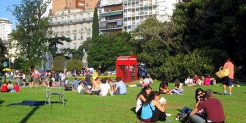 Domingo de sol en Buenos Aires