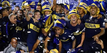 Boca empató 2-2 con Gimnasia en La Plata y se consagró bicampeón de la Superliga\u002E (Foto: AP Photo/Gustavo Garello)