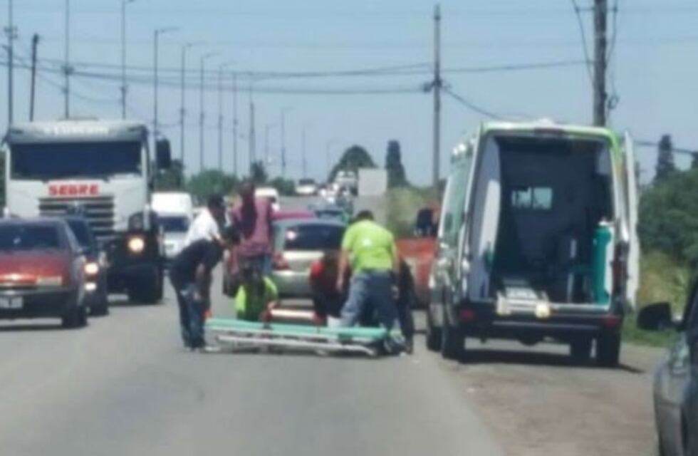 Violento choque en ruta 188 y Balcarce dejó a una mujer con fractura expuesta
