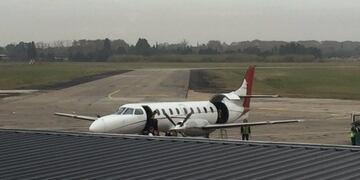 El avión llegó este jueves por la mañana\u002E
