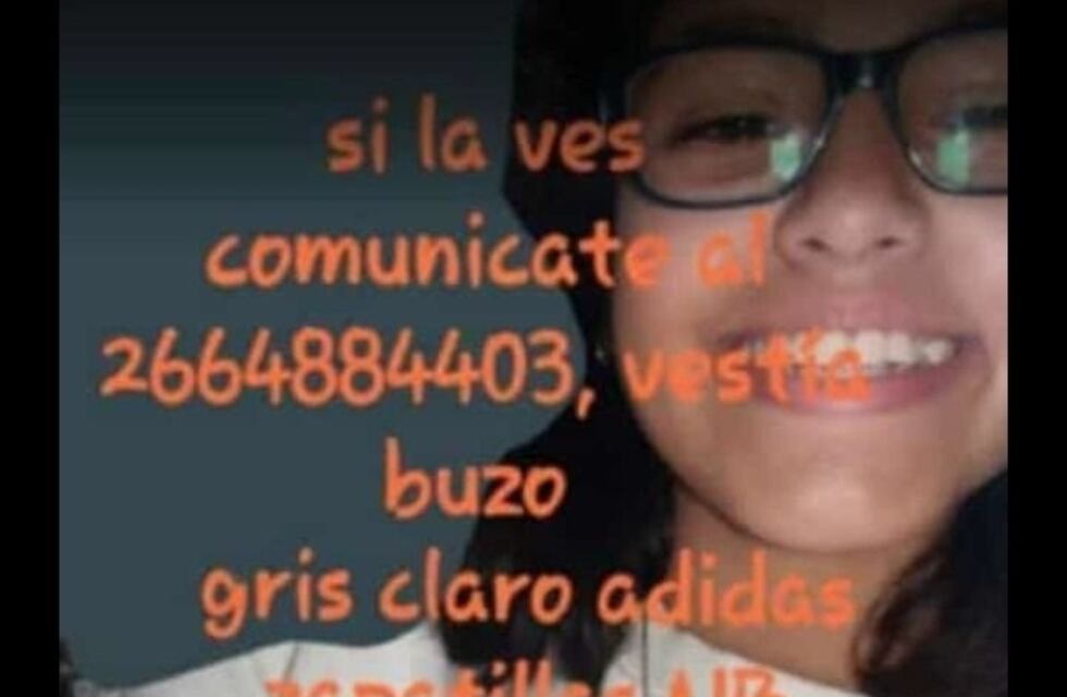 Apareció la adolescente que era buscada desesperadamente en San Luis