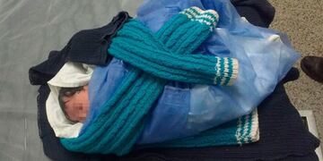 Bebé abandonado en Lules