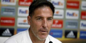 GRA202. VIGO, 12/04/2017.- El entrenador argentino del Celta de Vigo, Eduardo Berizzo durante la rueda de prensa ofrecida esta tarde en Vigo EFE/Salvador Sas vigo espau00f1a duardo Berizzo director tecnico del equipo celta de vigo futbol conferencia de prens