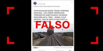 No, el tren Belgrano Cargas no descarriló en 2018 debido a un sabotaje de los Moyano