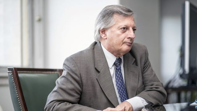 Juan Jose Aranguren, Argentina's minister of energy and mining, pauses during an interview in Buenos Aires, Argentina, on Thursday, March 9, 2017. Argentina will raise gas distribution prices three times this year, according to Aranguren. Photographer: Sa