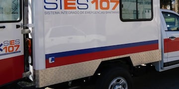 Una ambulancia del SIES acudió al sitio de la emergencia donde se constató que la víctima estaba fallecida\u002E (Archivo)