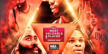 Los tres candidatos al premio MVP de la NBA\u002E