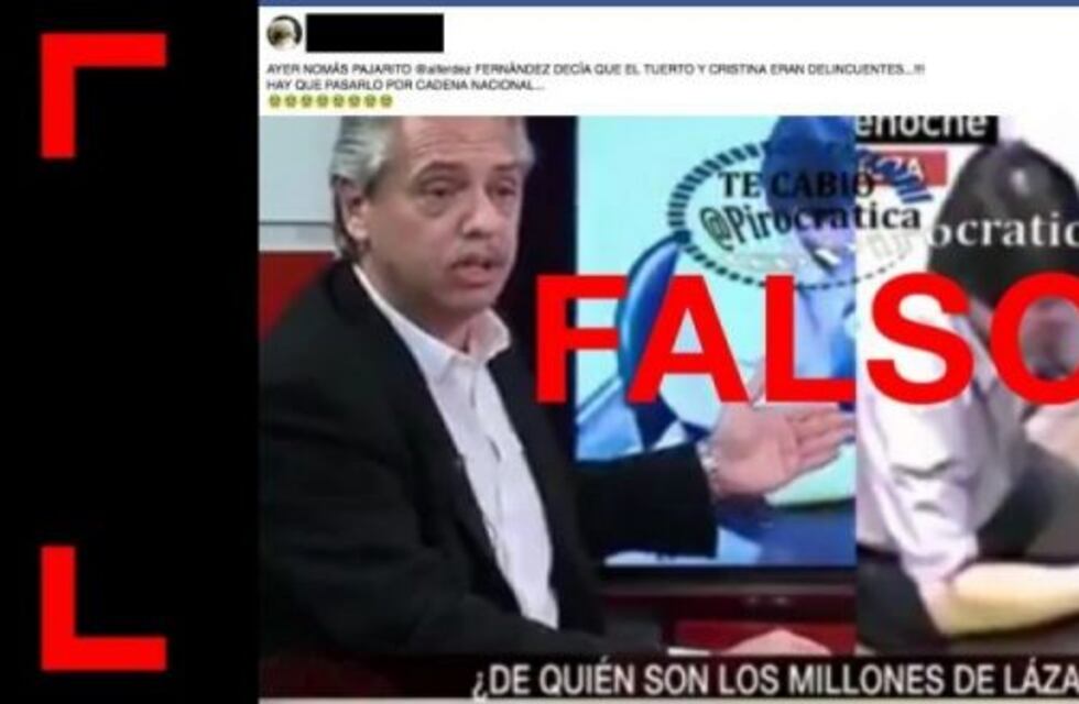 Es falso que Alberto Fernández dijo en una entrevista que Néstor y Cristina Kirchner eran delincuentes, hablaba de Lázaro Báez