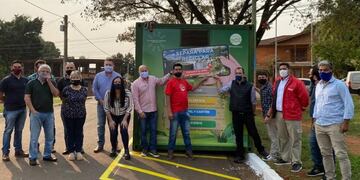 Iguazú colocó dos containers para depósito de los residuos clasificados en domicilios