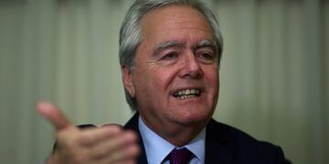 Senate President Federico Pinedo speaks during an interview with Reuters in his office at Congress in Buenos Aires, Argentina August 30, 2017\u002E REUTERS/Marcos Brindicci buenos aires federico pinedo presidente camara senado senadores entrevista politico cambiemos senado