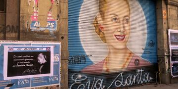 La CGT le pidió a la Iglesia que inicie el proceso para beatificar a Eva Perón\u002E (EFE)
