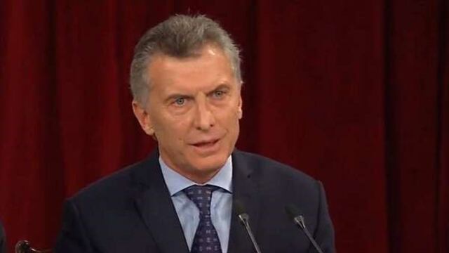 El presidente Mauricio Macri durante la apertura de sesiones ordinarias del Congreso de la Naciu00f3n.