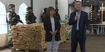 Macri presenciará de una quema de droga junto a Patricia Bullrich\u002E