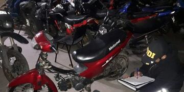 fuga motocicleta robada