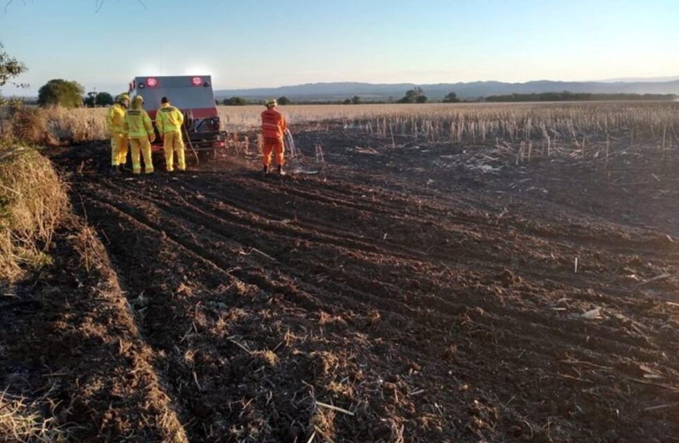 Anisacate: Se pudo controlar un incendio en una chacra