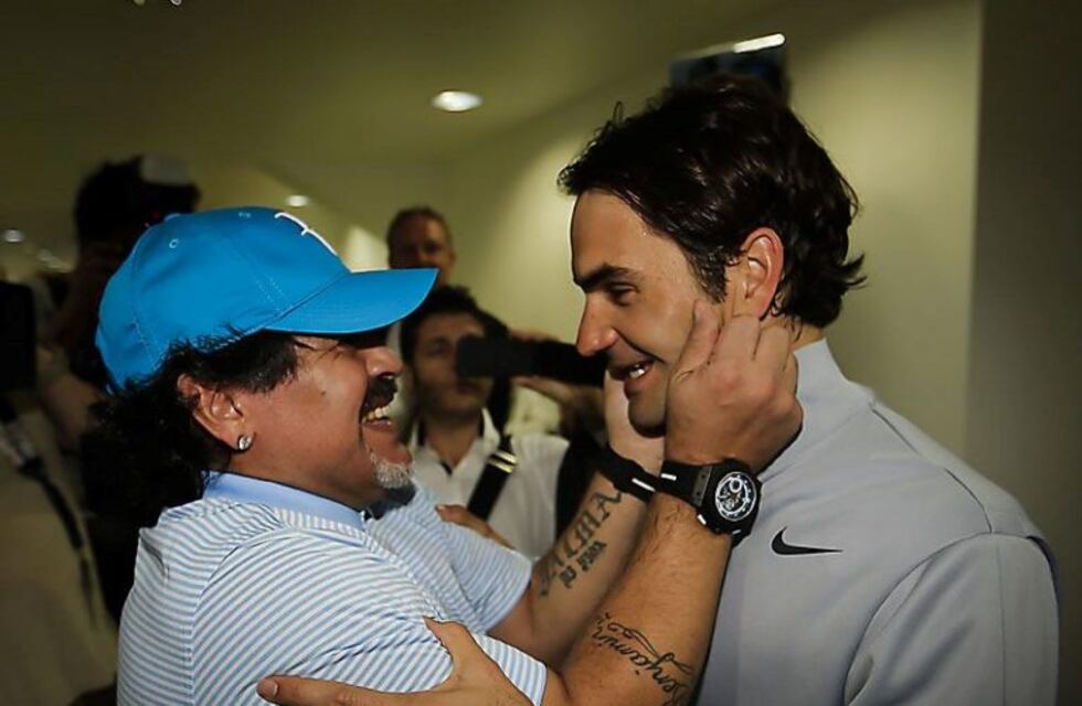 Maradona felicitó a Federer: "El resto no existe"