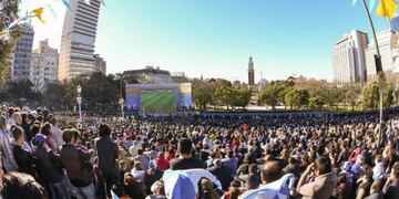 Así se vivió el partido de Argentina en Corrientes