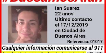 Búsqueda de Ian (Facebook Red Solidaria Mar del Plata)